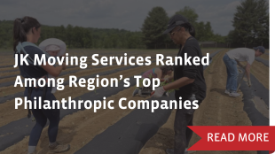 JK Moving Services Ranked Among Region’s Top Philanthropic Companies