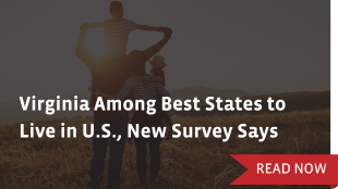 Virginia Among Best States to Live in U.S., New Survey Says